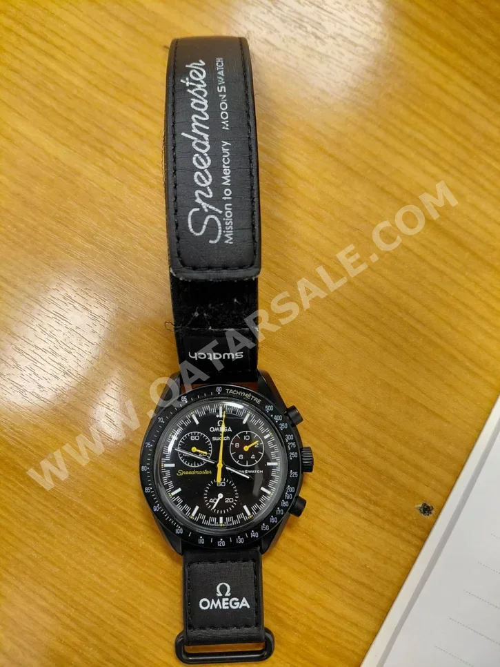 Watches - Omega  - Quartz Watch  - Black  - Men Watches