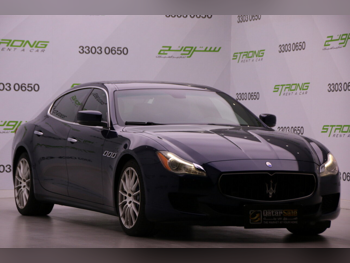Maserati  Quattroporte  Q4  2015  Automatic  92,000 Km  6 Cylinder  Rear Wheel Drive (RWD)  Sedan  Dark Blue