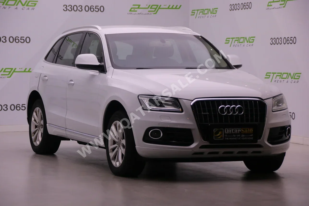 اودي  كيو 5  40 TFSI Quattro  2016  اوتوماتيك  189,000 كم  4 سلندر  دفع كلي مستمر  اس يو في  أبيض