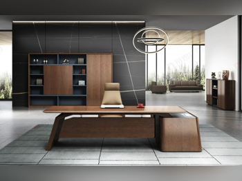 المكاتب ومكاتب الحاسوب - مكتب تنفيذي فاخر  - ميرير للمفروشات  - بنى