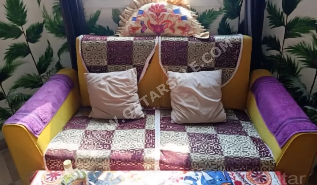 Sofas, Couches & Chairs 3-Seat Sofa  - Cotton / Cotton Blend  - Yellow