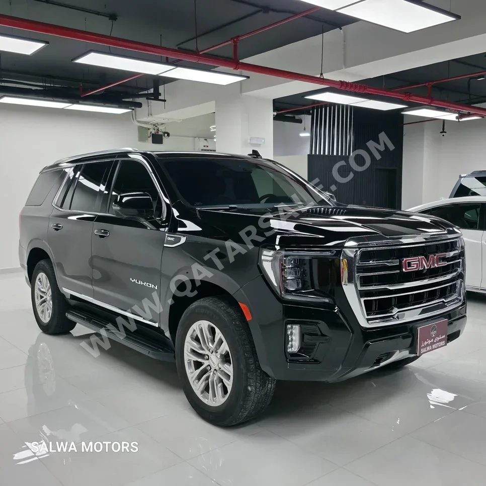 GMC  Yukon  SLT  2023  Automatic  43,000 Km  8 Cylinder  Four Wheel Drive (4WD)  SUV  Black  With Warranty