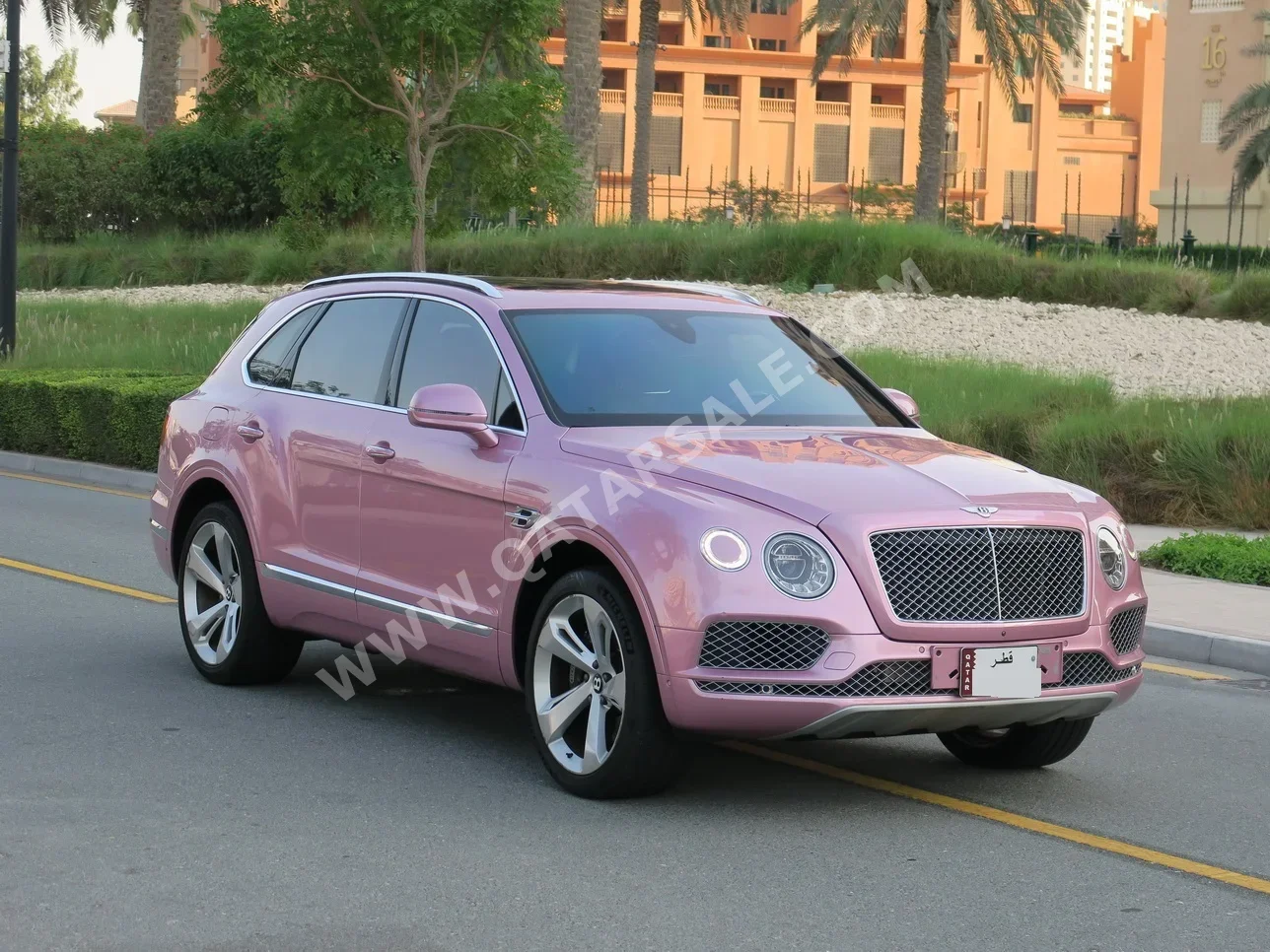 Bentley  Bentayga  2019  Automatic  95,000 Km  8 Cylinder  Four Wheel Drive (4WD)  SUV  Pink