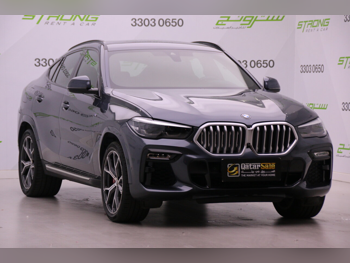 BMW  X-Series  X6  2021  Automatic  78,000 Km  6 Cylinder  Four Wheel Drive (4WD)  SUV  Gray  With Warranty