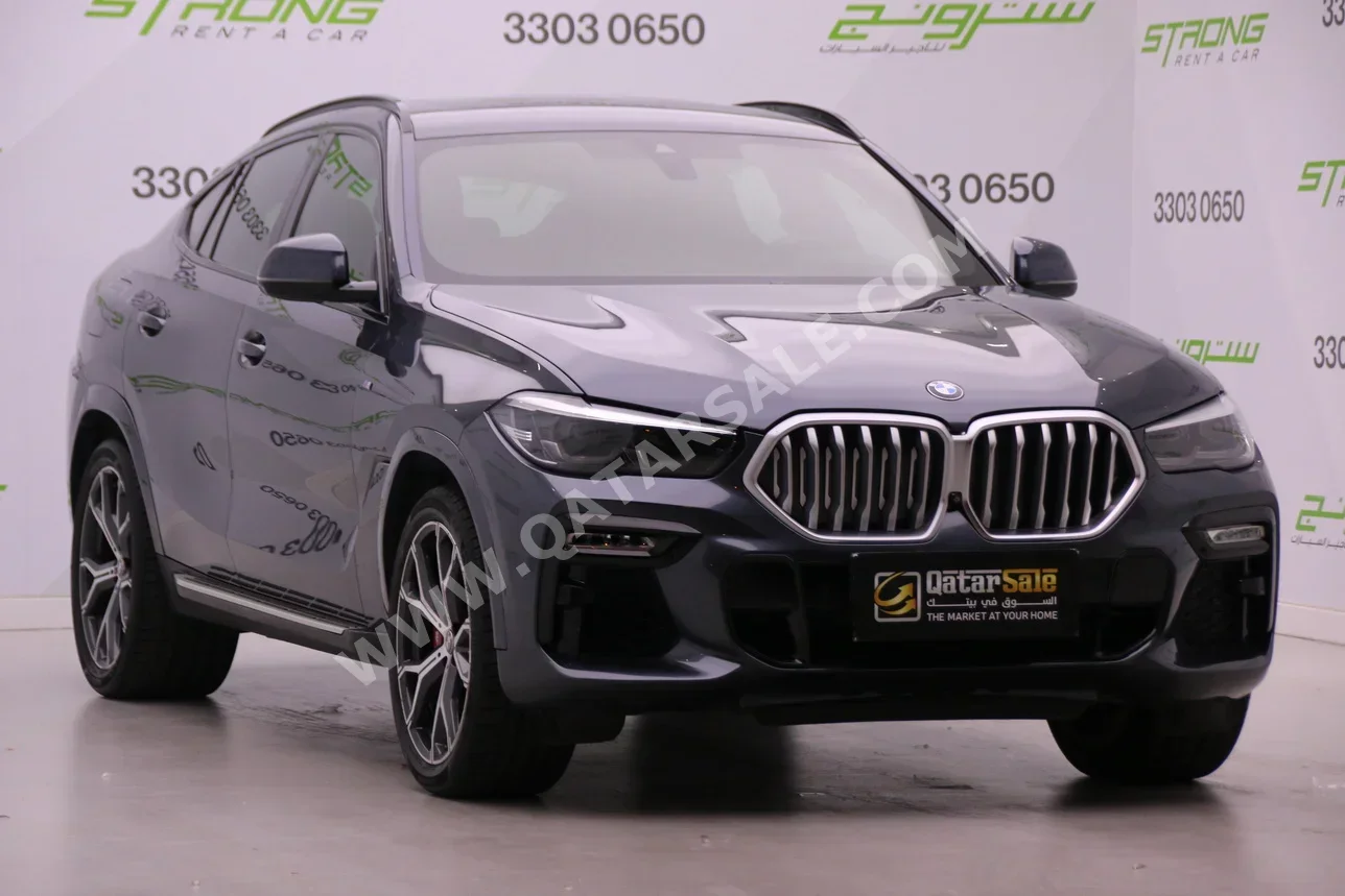 BMW  X-Series  X6  2021  Automatic  78,000 Km  6 Cylinder  Four Wheel Drive (4WD)  SUV  Gray  With Warranty