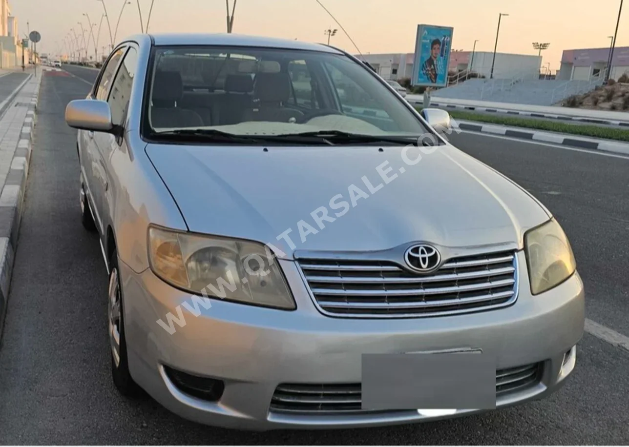 Toyota  Corolla  XLI  2005  Automatic  225,000 Km  4 Cylinder  Front Wheel Drive (FWD)  Sedan  Silver