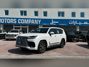 لكزس  ال اكس  600 لكجري  2025  اوتوماتيك  0 كم  6 سلندر  دفع رباعي  اس يو في  أبيض  تحت الضمان