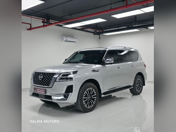 Nissan  Patrol  Platinum  2024  Automatic  48,000 Km  6 Cylinder  Four Wheel Drive (4WD)  SUV  Silver  With Warranty
