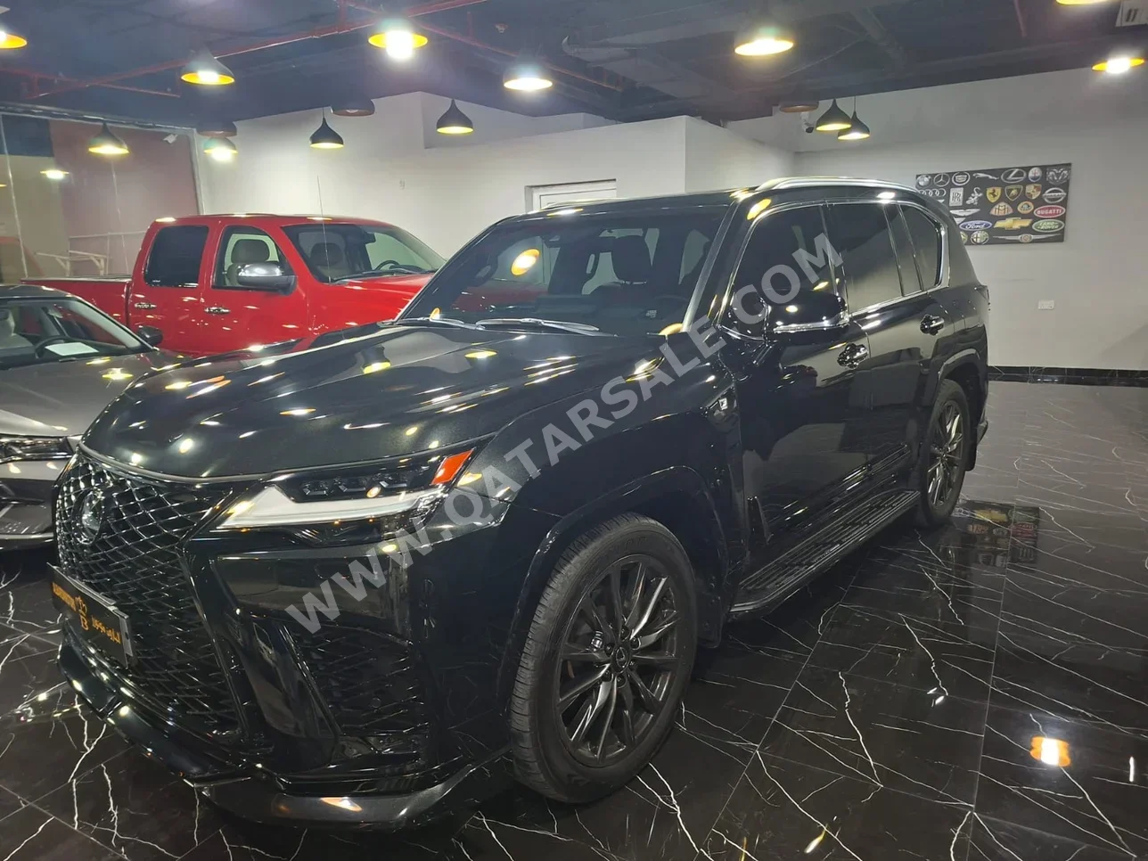 Lexus  LX  600 F Sport  2024  Automatic  29,000 Km  6 Cylinder  Four Wheel Drive (4WD)  SUV  Black  With Warranty