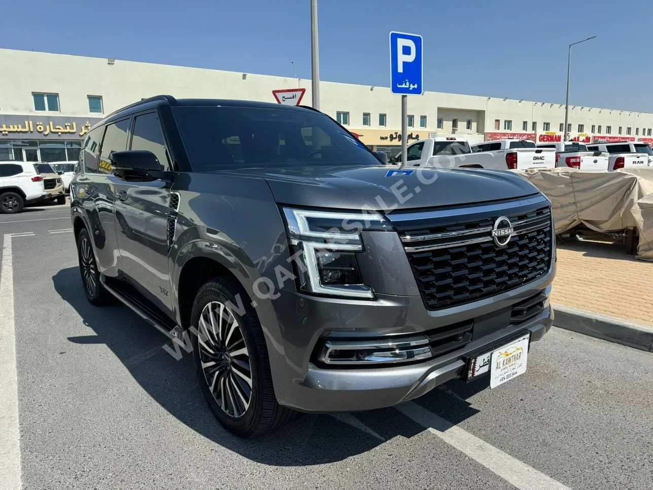 Nissan  Patrol  Platinum  2025  Automatic  19,000 Km  6 Cylinder  Four Wheel Drive (4WD)  SUV  Gray  With Warranty