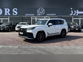 Lexus  LX  600 F Sport  2022  Automatic  80,000 Km  6 Cylinder  Four Wheel Drive (4WD)  SUV  White  With Warranty