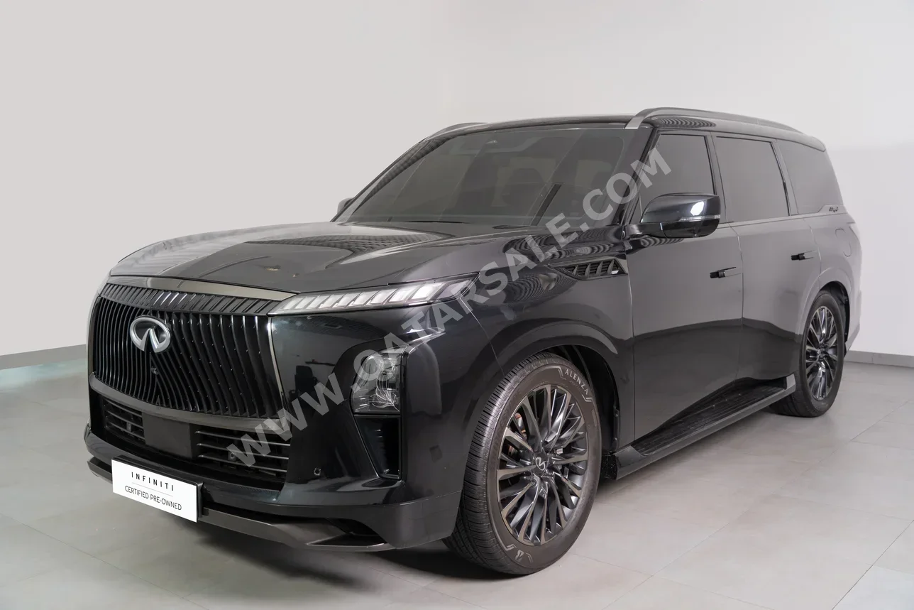 Infiniti  QX  80  2025  Automatic  17,605 Km  8 Cylinder  Four Wheel Drive (4WD)  SUV  Black  With Warranty