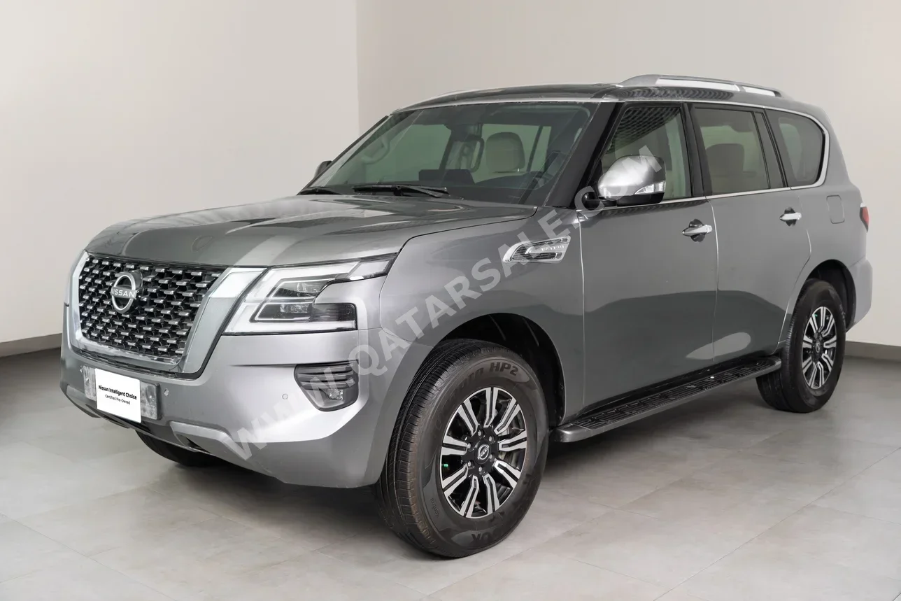 Nissan  Patrol  SE T2  2024  Automatic  85,579 Km  6 Cylinder  Four Wheel Drive (4WD)  SUV  Gray  With Warranty