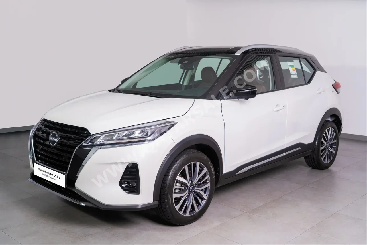 Nissan  Kicks  SL  2024  Automatic  128 Km  4 Cylinder  Front Wheel Drive (FWD)  SUV  White  With Warranty