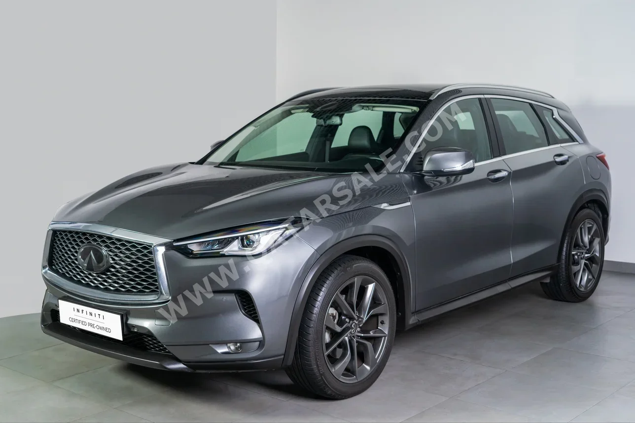 Infiniti  QX  50  2022  Automatic  8,199 Km  4 Cylinder  All Wheel Drive (AWD)  SUV  Gray  With Warranty