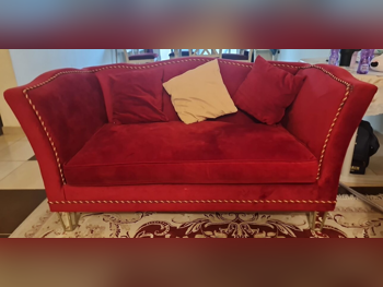 الأرائك والكنب والكراسي هوم سينتر  طقم كنب  - أحمر