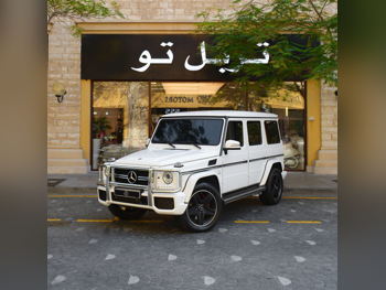 مرسيدس - بنز  جي - كلاس  63 اي ام جي  2015  اوتوماتيك  81,450 كم  8 سلندر  دفع رباعي  اس يو في  أبيض