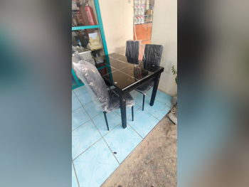 Tables & Sideboards Table & Chairs  - Lifestyle  - Glass  - Black