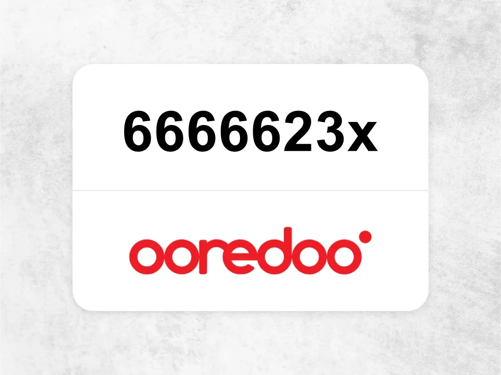 جوال اوريدو  6666623x