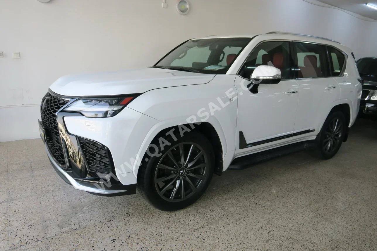 Lexus  LX  600 F Sport  2023  Automatic  206,000 Km  6 Cylinder  Four Wheel Drive (4WD)  SUV  White  With Warranty