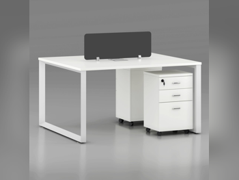 Desks & Computer Desks - Partition Desk  - White