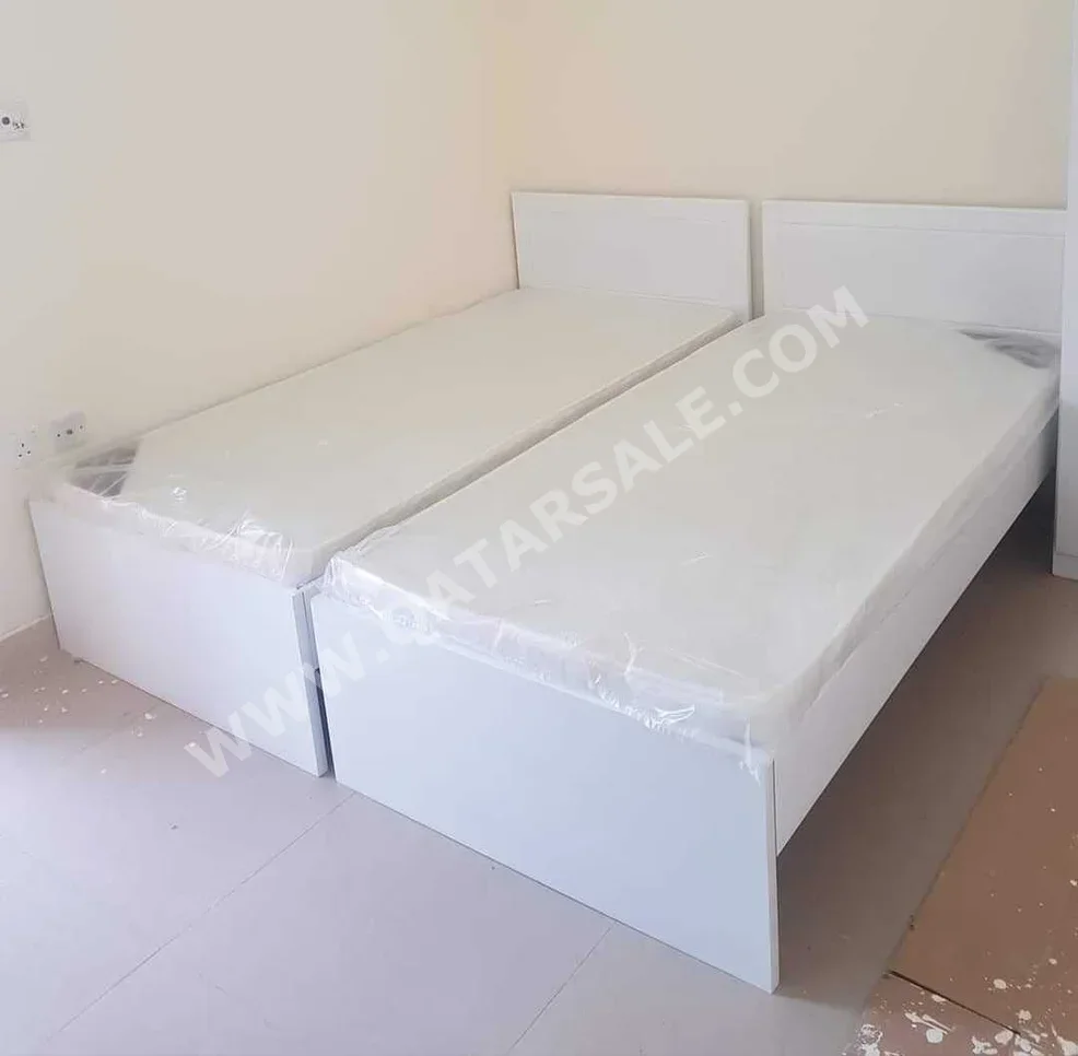 Beds - Single  - White  - Mattress Included