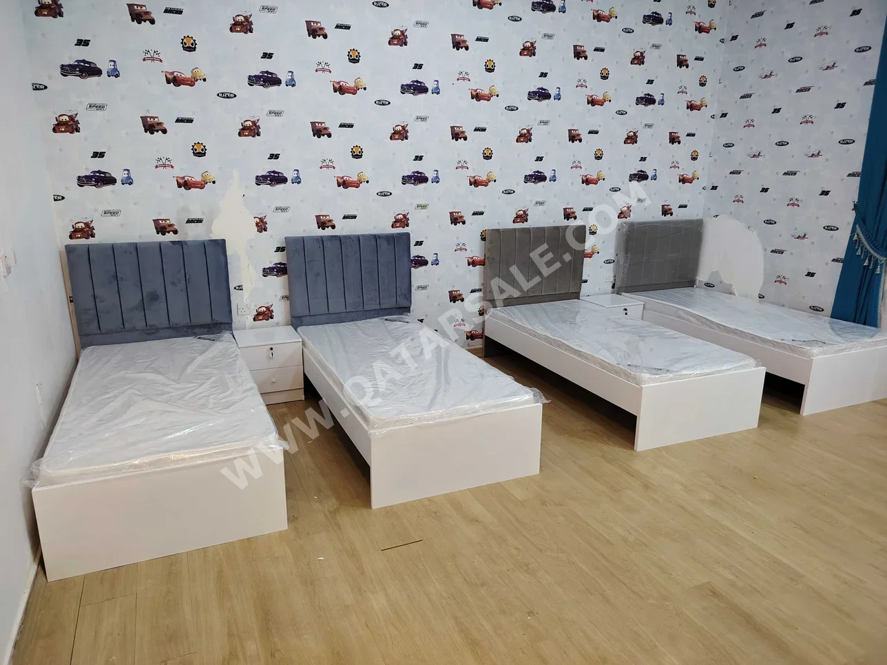 Beds - Single  - Gray  - Mattress Included