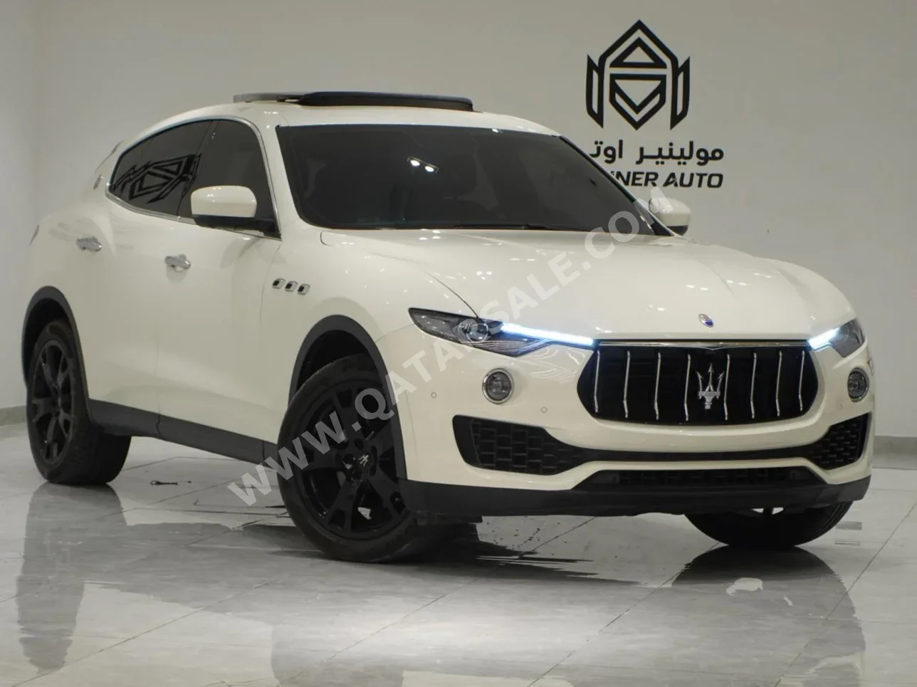 مزاراتي  ليفانت  2017  اوتوماتيك  100,000 كم  6 سلندر  دفع كلي مستمر  اس يو في  أبيض