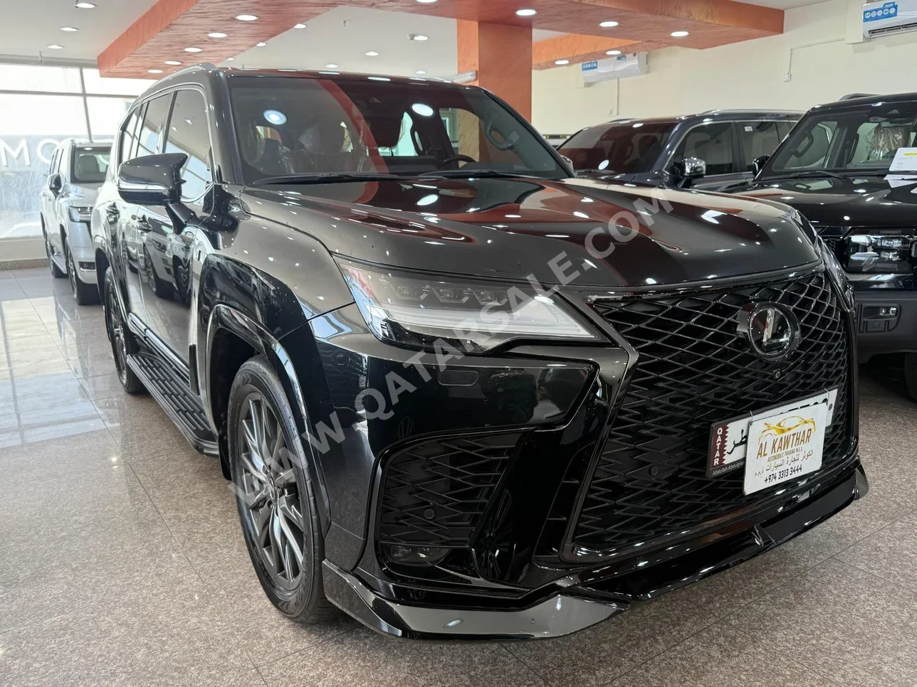 Lexus  LX  600 F Sport  2024  Automatic  48,000 Km  6 Cylinder  Four Wheel Drive (4WD)  SUV  Black  With Warranty