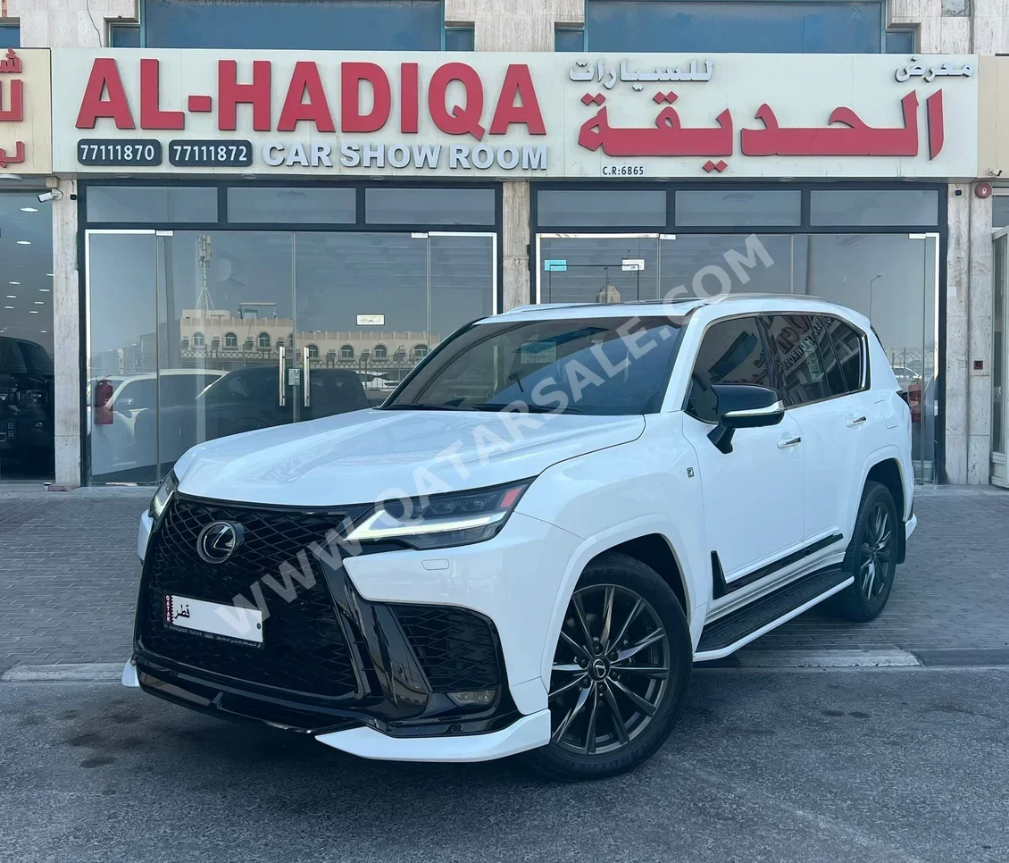 Lexus  LX  600 F Sport  2024  Automatic  15,000 Km  6 Cylinder  Four Wheel Drive (4WD)  SUV  White  With Warranty