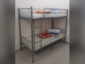 Beds - Double bunk  - Gray  - Mattress Included