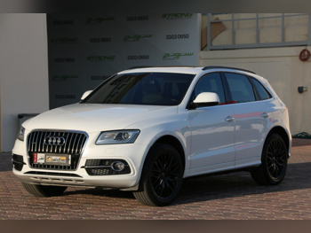 اودي  كيو 5  45 TFSI Quattro  2016  اوتوماتيك  43,000 كم  6 سلندر  دفع كلي مستمر  اس يو في  أبيض