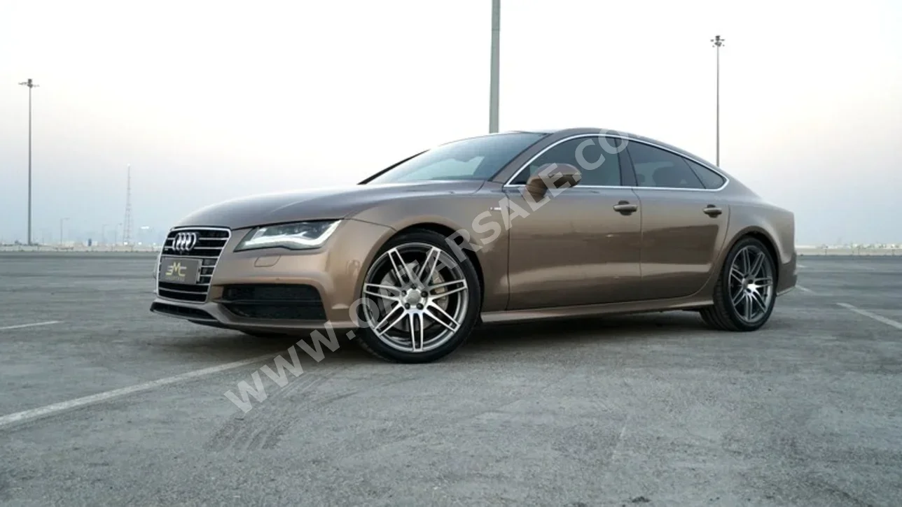 اودي  أي 7  50 TFSI quattro  2015  اوتوماتيك  87,000 كم  6 سلندر  دفع كلي مستمر  هاتشباك  بني