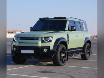 لاند روفر  ديفيندر  110  2023  اوتوماتيك  31,000 كم  6 سلندر  دفع رباعي  اس يو في  أخضر زيتوني  تحت الضمان