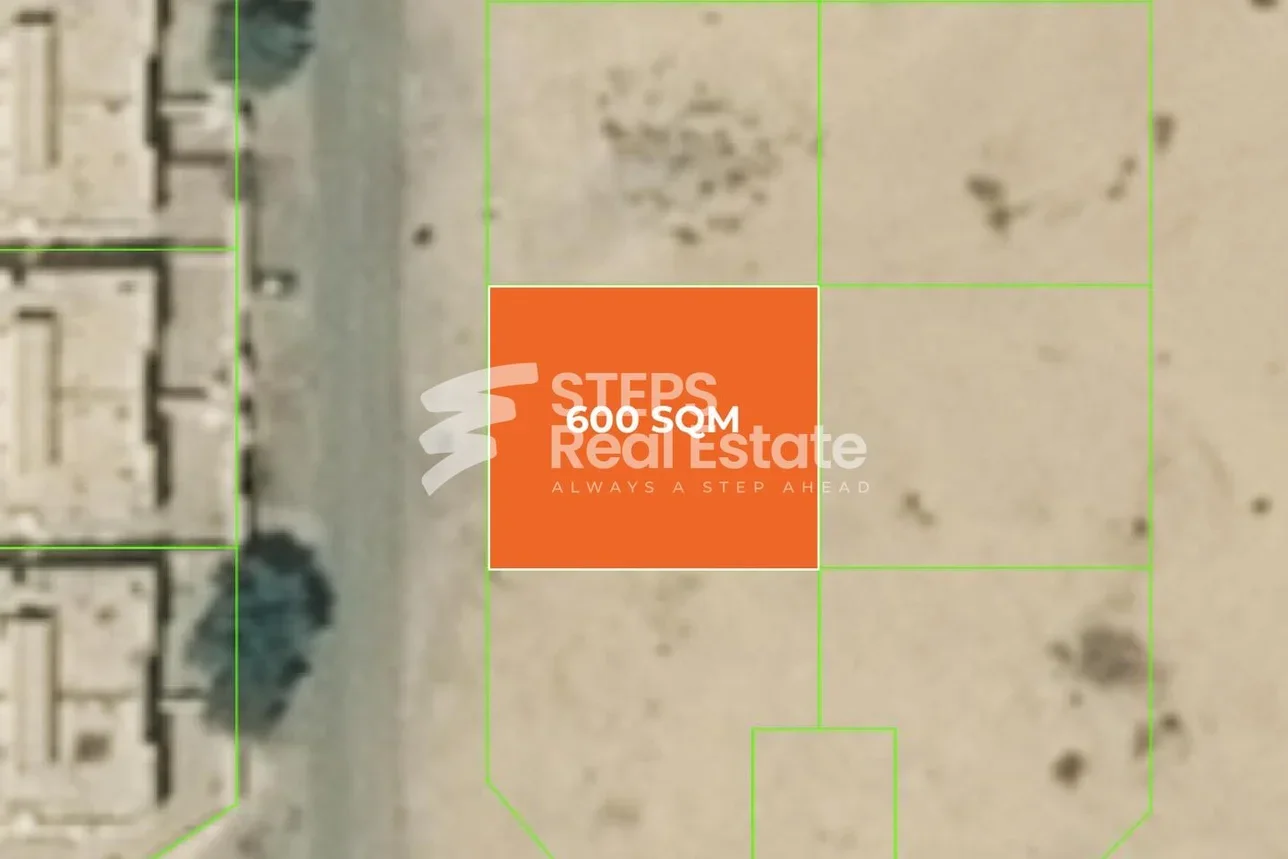 اراضي للبيع في الوكرة  - الوكرة  -المساحة 600 متر مربع