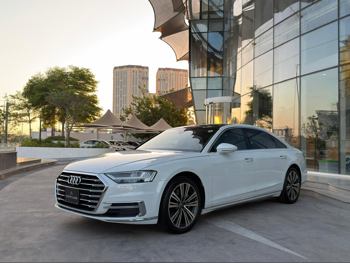 Audi  A8  TFSI Quattro  2018  Automatic  163,000 Km  6 Cylinder  All Wheel Drive (AWD)  Sedan  White