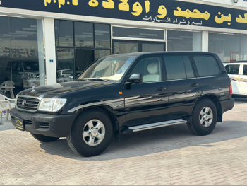 تويوتا  لاند كروزر  جي اكس  2002  عادي  451,000 كم  6 سلندر  دفع رباعي  اس يو في  أسود