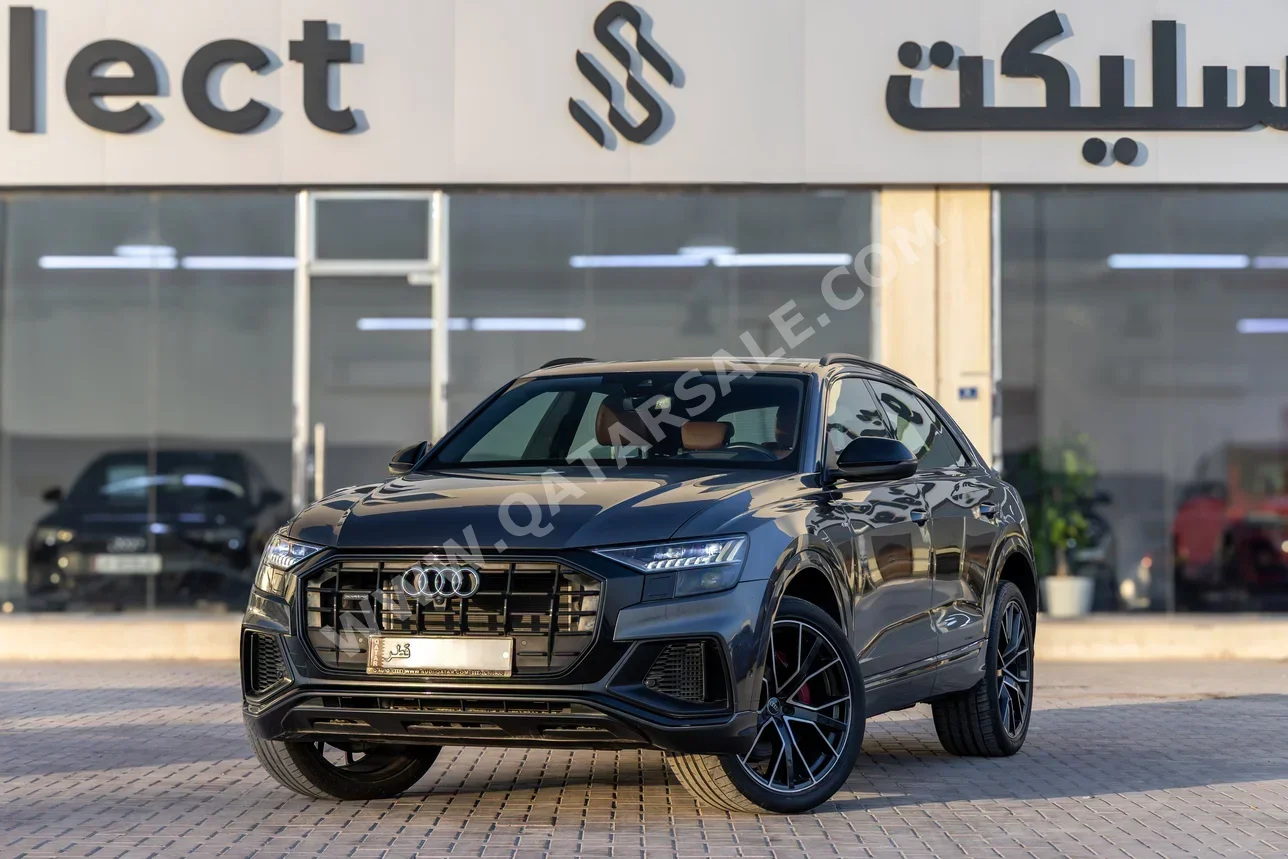 Audi  Q8  S-Line  2023  Automatic  32,000 Km  6 Cylinder  All Wheel Drive (AWD)  SUV  Gray  With Warranty