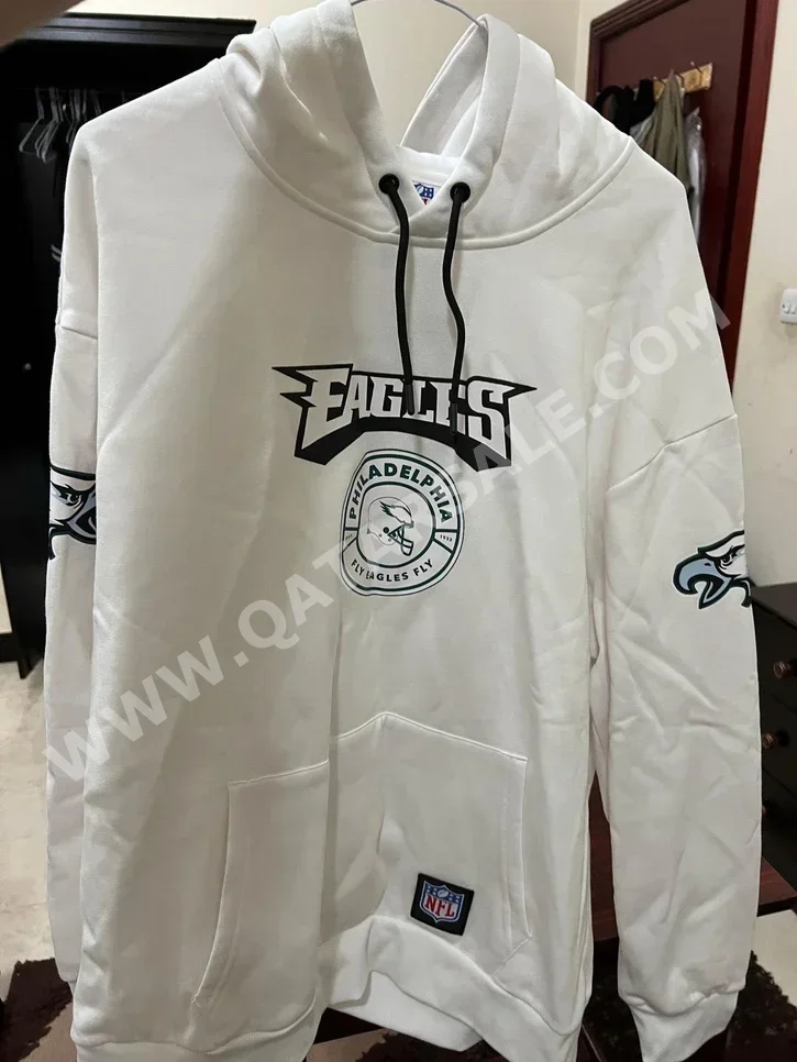 Men Clothes Cotton /  Jackets  White / Size: XXL