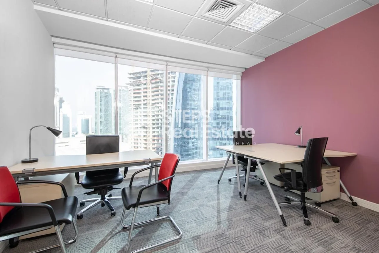 مكاتب تجارية - مفروشة بالكامل  - الدوحة  - الخليج الغربي