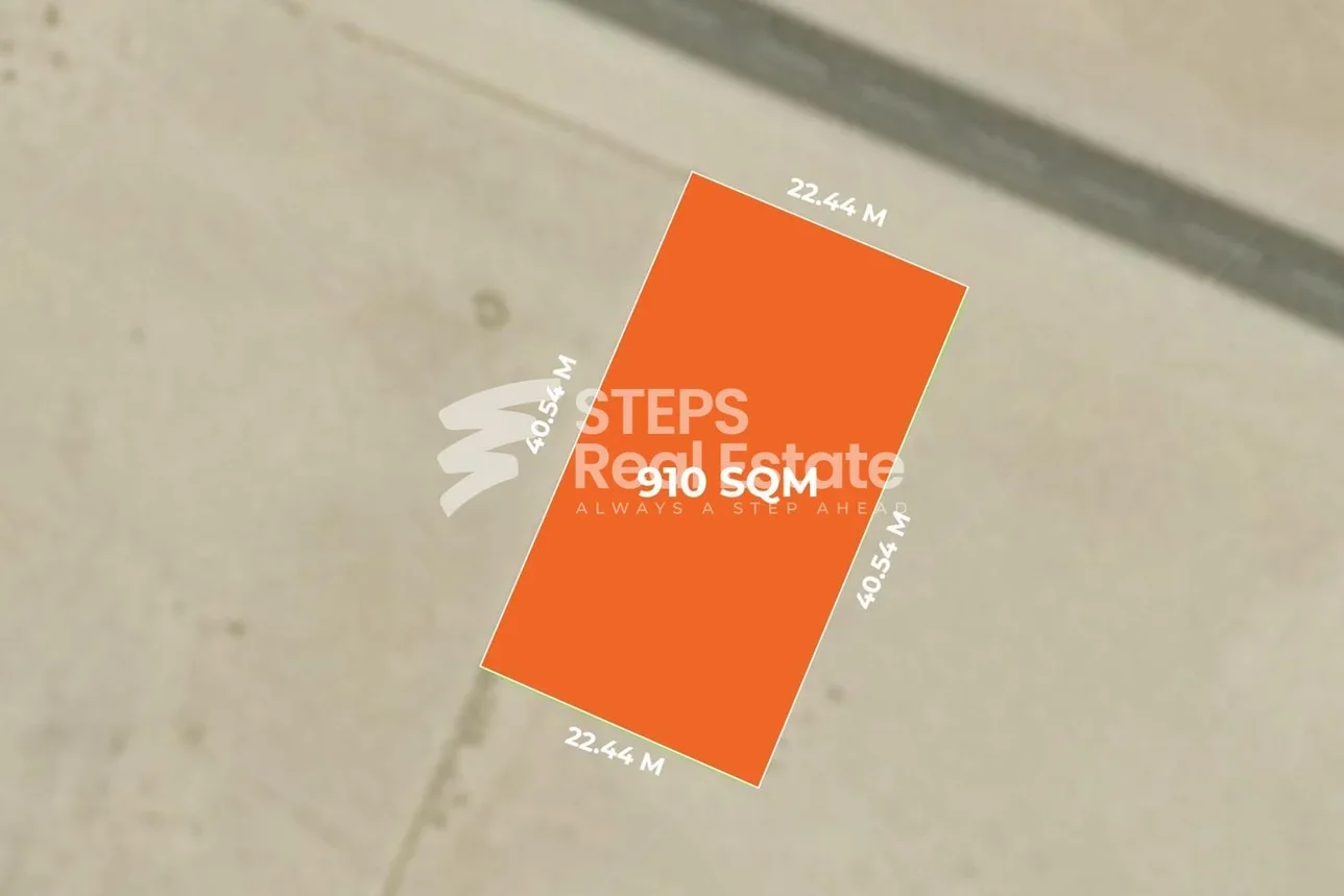 اراضي للبيع في الدوحة  - الثمامة  -المساحة 910 متر مربع