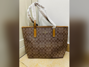 Tote Bag  - Brown  - Faux Leather  - For Women