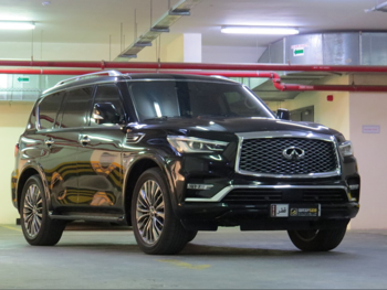 Infiniti QX 80 2018 Automatic 92,000 Km 8 Cylinder Four Wheel Drive (4WD) SUV Black