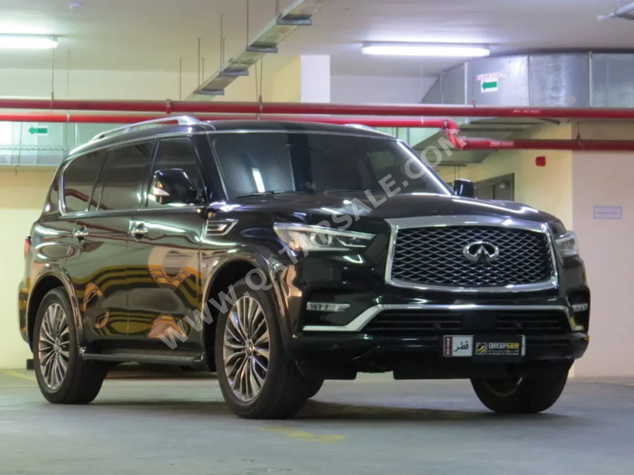 Infiniti QX 80 2018 Automatic 92,000 Km 8 Cylinder Four Wheel Drive (4WD) SUV Black