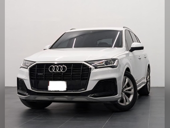 Audi  Q7  55 TFSI  2022  Automatic  19,300 Km  6 Cylinder  All Wheel Drive (AWD)  SUV  White