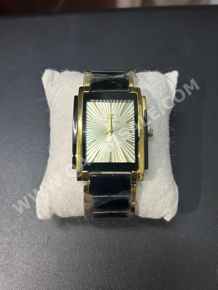 ساعات - ساعات الكوارتز  - أسود  - ساعات رجالي