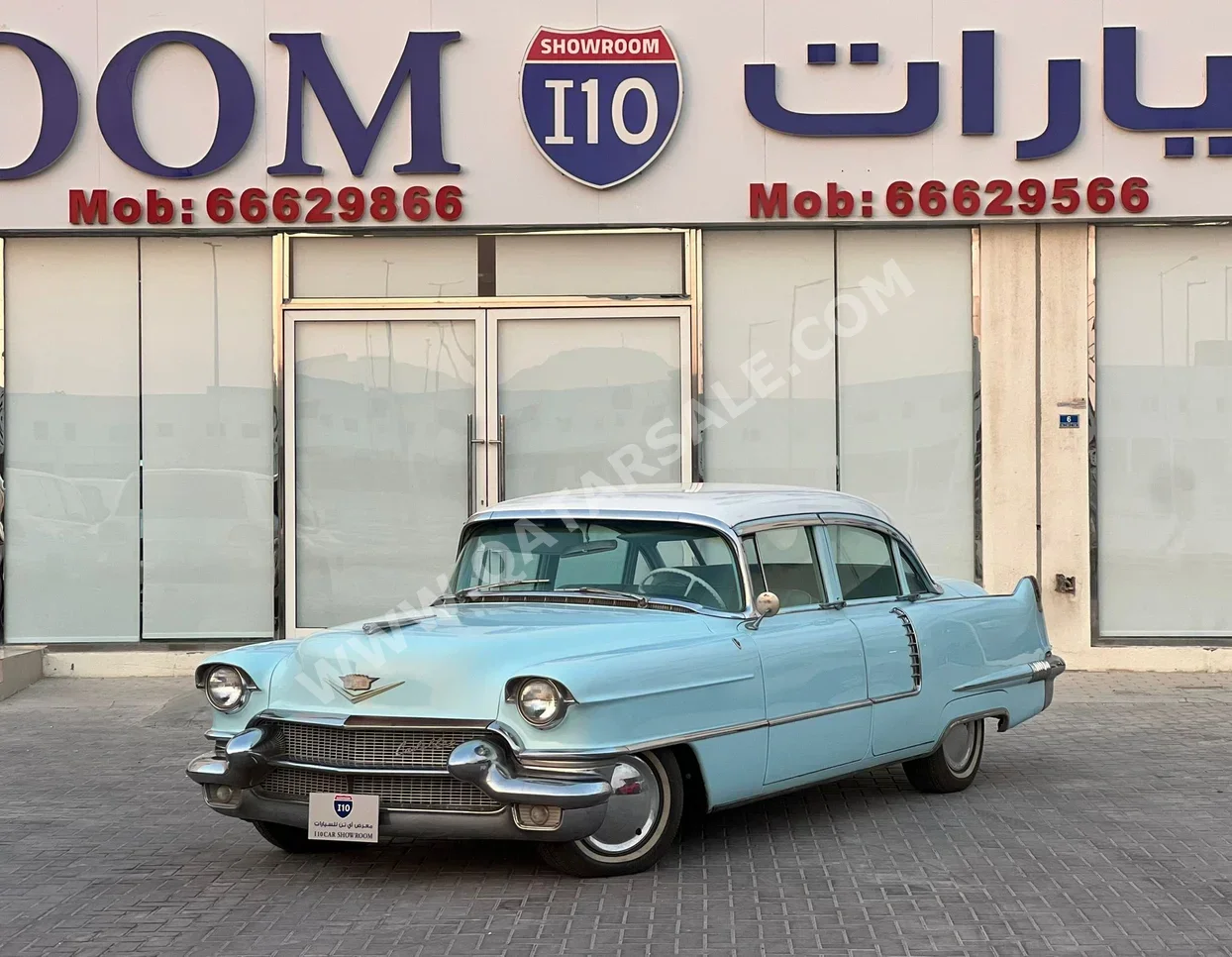 Cadillac DeVille 1957 Automatic 91,000 Km 6 Cylinder Rear Wheel Drive (RWD) Sedan Light Sky Blue