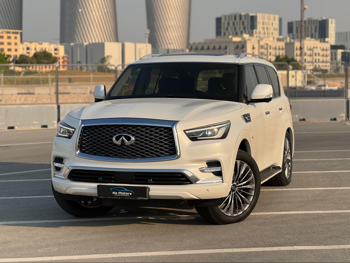 انفنيتي كيو 80 2018 اوتوماتيك 138,000 كم 8 سلندر دفع رباعي اس يو في أبيض