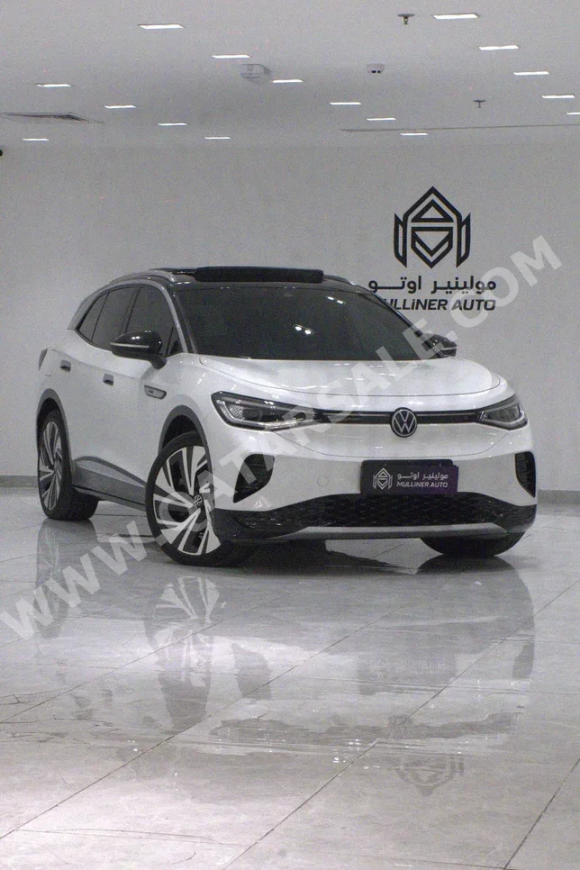 Volkswagen  ID  4  2023  Automatic  51,000 Km  0 Cylinder  All Wheel Drive (AWD)  SUV  White  With Warranty