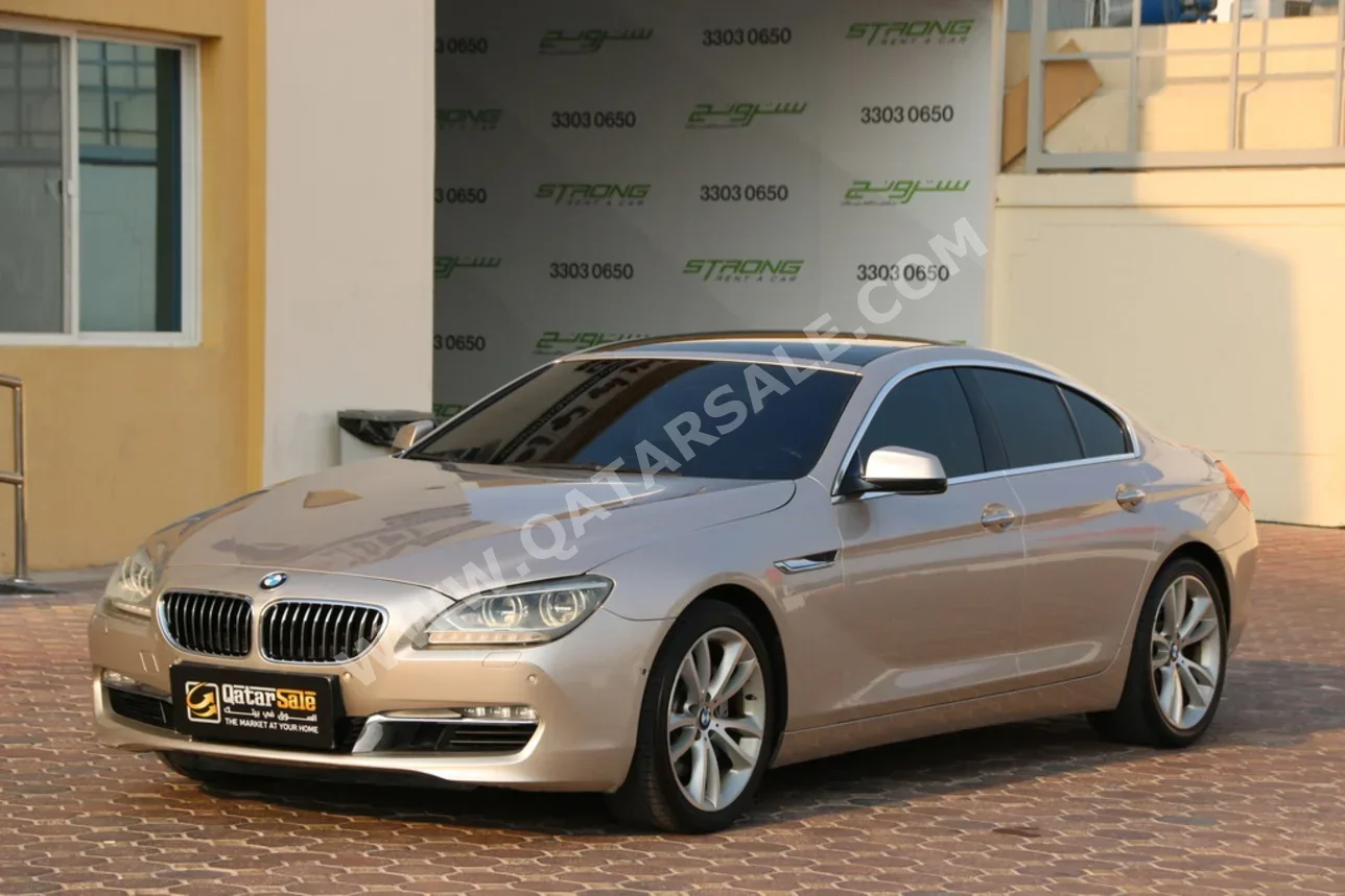 بي ام دبليو  الفئة - السادسة  640i  2013  اوتوماتيك  73,000 كم  6 سلندر  دفع خلفي  سيدان  ذهبي